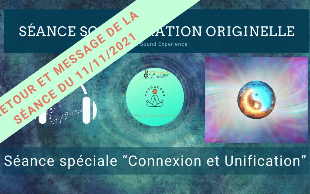 Retour et message reçu lors de la séance SonoVibration Originelle spéciale “Connexion et Unification”