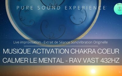 Nouvelle vidéo : « Activation Chakra Coeur – Calmer le mental » – 432Hz – RAV Vast