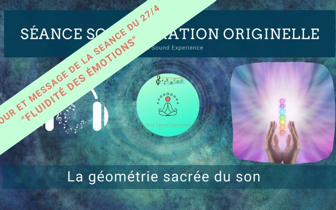 Retour et message reçu lors de la séance SonoVibration Originelle spéciale « Fluidité les émotions » du 27/04