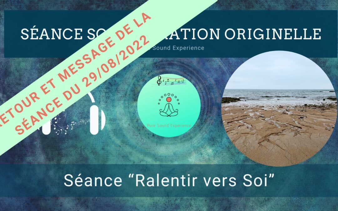 Retour et message reçu lors de la séance SonoVibration Originelle spéciale “Ralentir vers Soi”