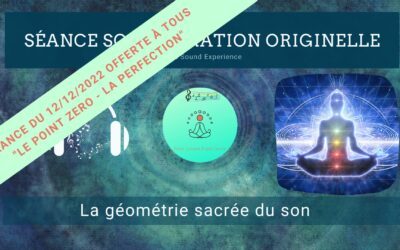 12/12/2022 Séance SonoVibration Originelle en accès libre spéciale « Le Point Zéro – La Perfection »
