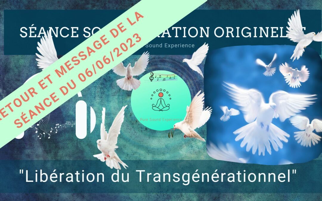 Retour et message reçu lors de la séance SonoVibration Originelle spéciale « Libération du Transgénérationnel » du 06/06