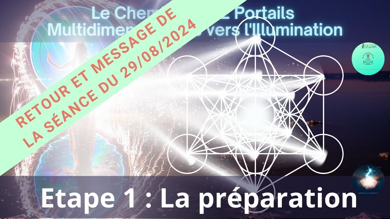 Retour et message de la séance SonoVibration Originelle spéciale « Préparation au chemin des 12 Portails » du 29/08/2024