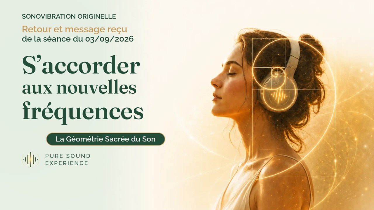 Retour et message reçu lors de la séance SonoVibration Originelle “S’Accorder aux Nouvelles Fréquences” du 03/09