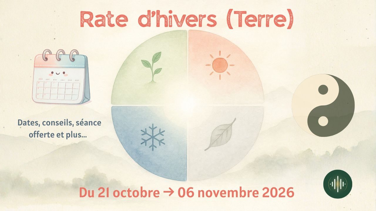 Rate d'hivers (Terre) du 21 octobre au 6 novembre 2026 en médecine chinoise